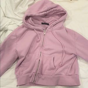 cropped brandy christy hoodie